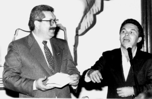 Antônio Neto, presidente do Sindicato dos Trabalhadores em Processamento de Dados (SINDPD), e José Ribamar, que era vice-presidente do sindicato.